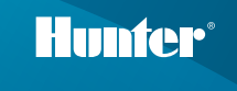 El logotipo del cazador está sobre un fondo azul.