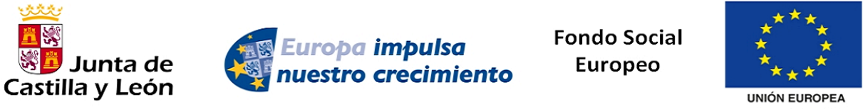 A blurred image of a junta de castilla y leon logo
