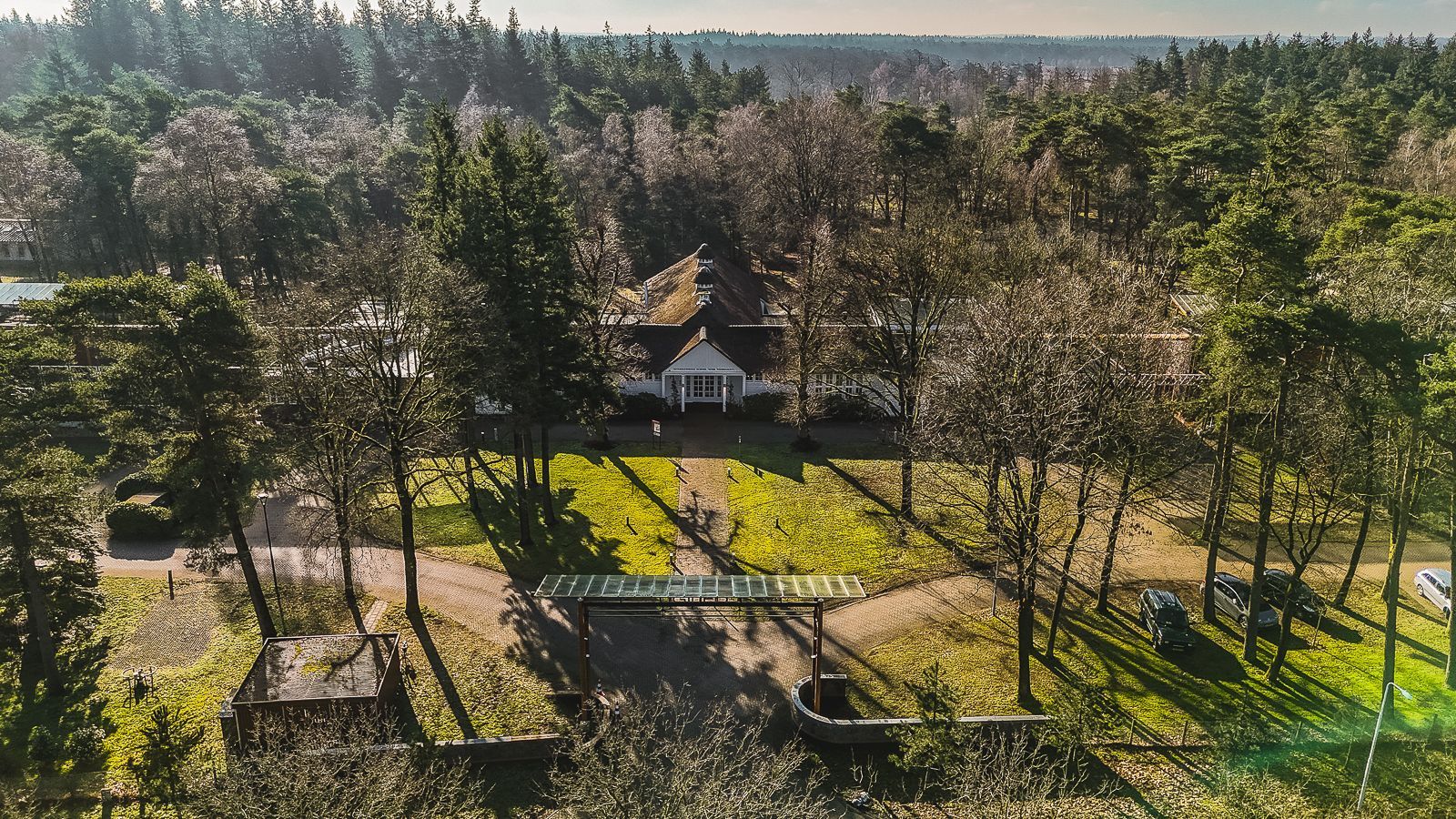 Landgoed ISVW helicopter view