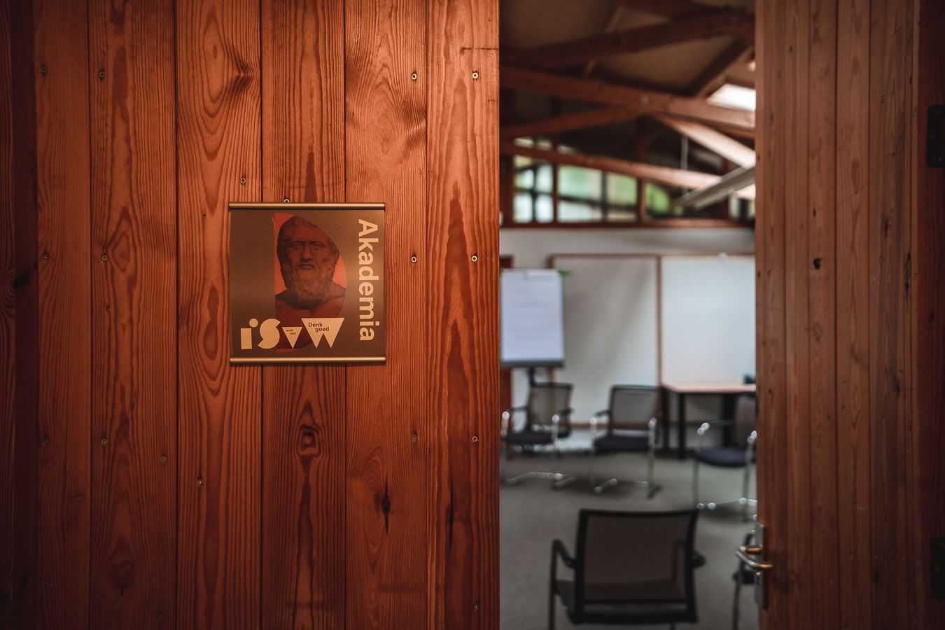 Vergaderen bij Landgoed ISVW in de vergaderzaal Akademia in het gebouw De Kuilen