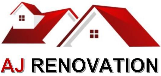 Vers la page d'accueil. Logo de l'entreprise AJ Rénovation.