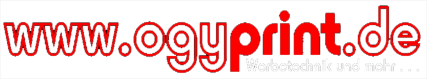 Logo ogyprint – Werbetechnik und mehr