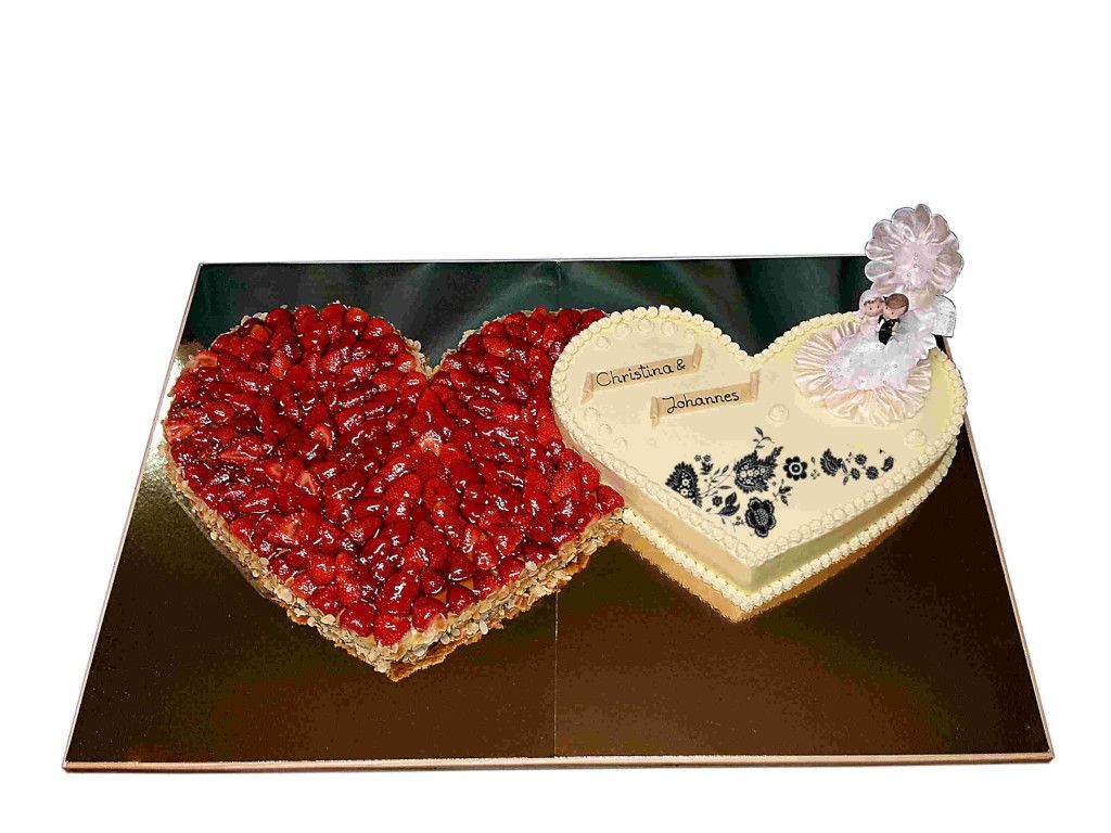 Doppelherz zur Hochzeit