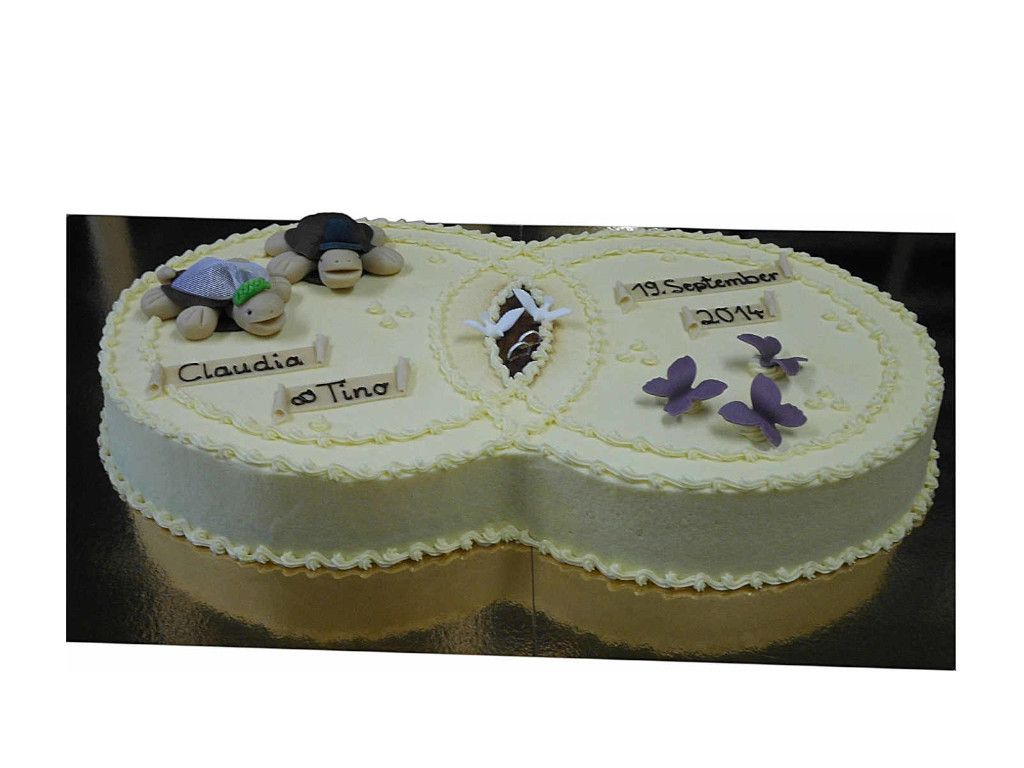Doppeltorte zur Hochzeit