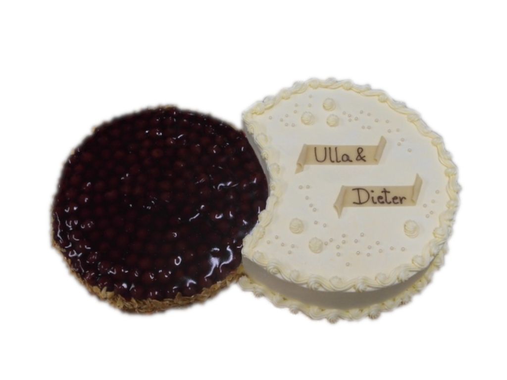 Doppeltorte zur Hochzeit