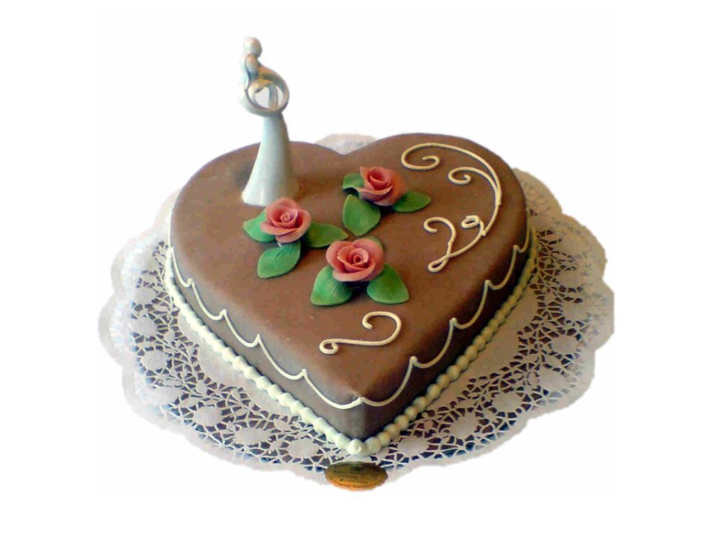 mittleres Herz zur Hochzeit