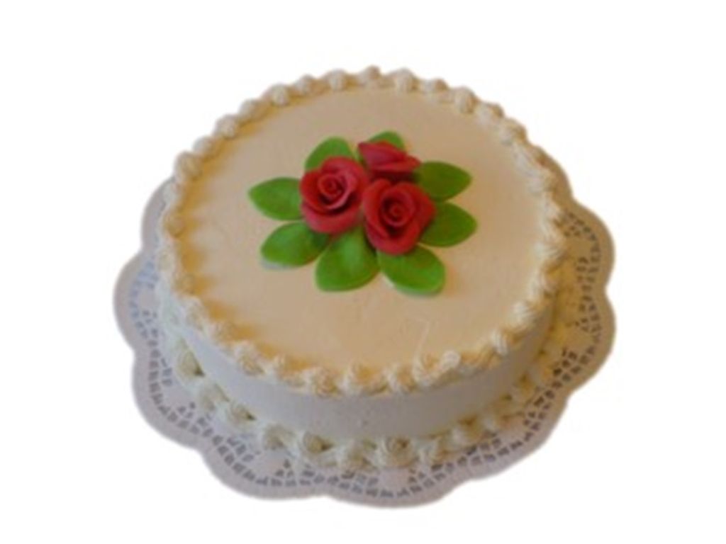 Buttercremetorte mit Marzipanrosen