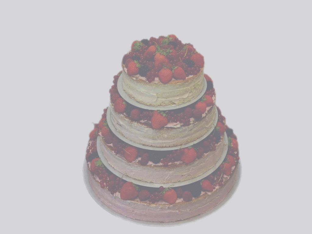 Hochzeitstorte, 4-stöckig, auf Gestell,