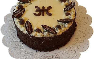 Ein Kuchen mit dem Wort Champagner darauf