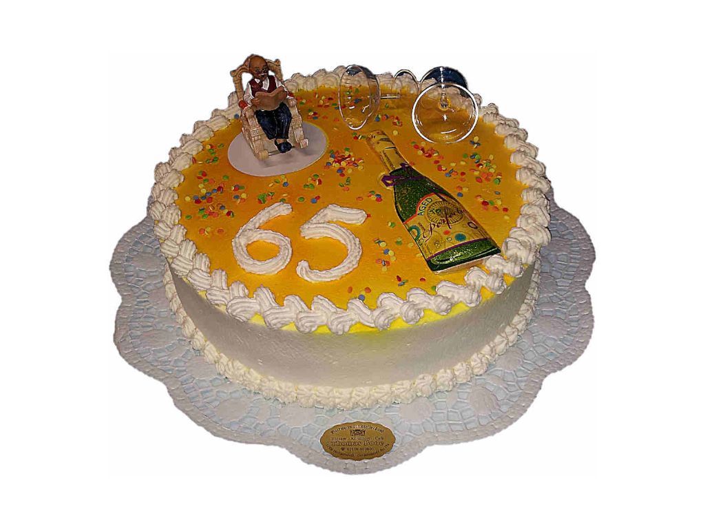 Torte zum 65. Geburtstag