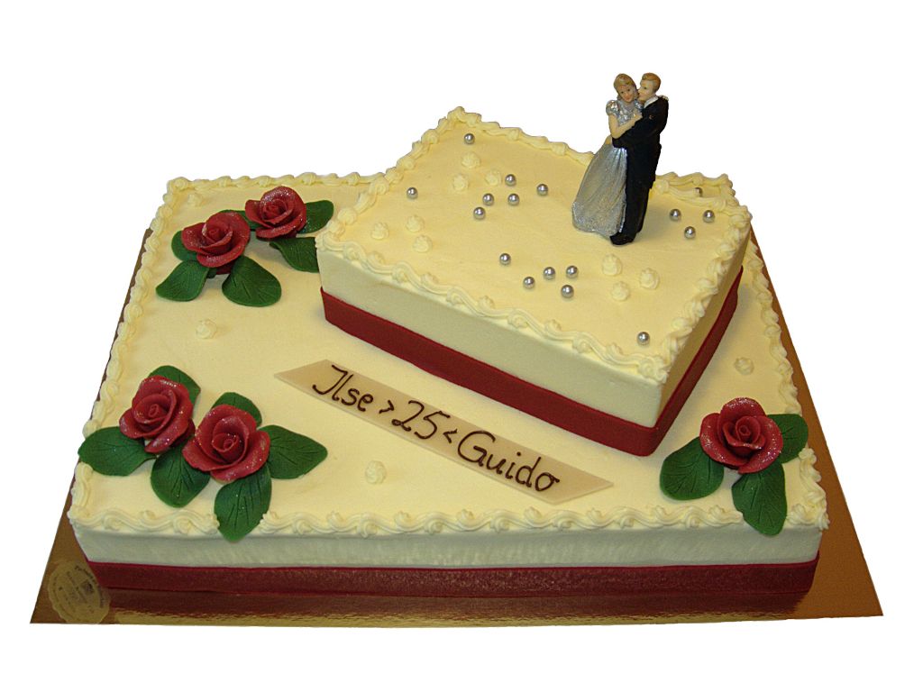 Etagentorte Viereck, zur Hochzeit