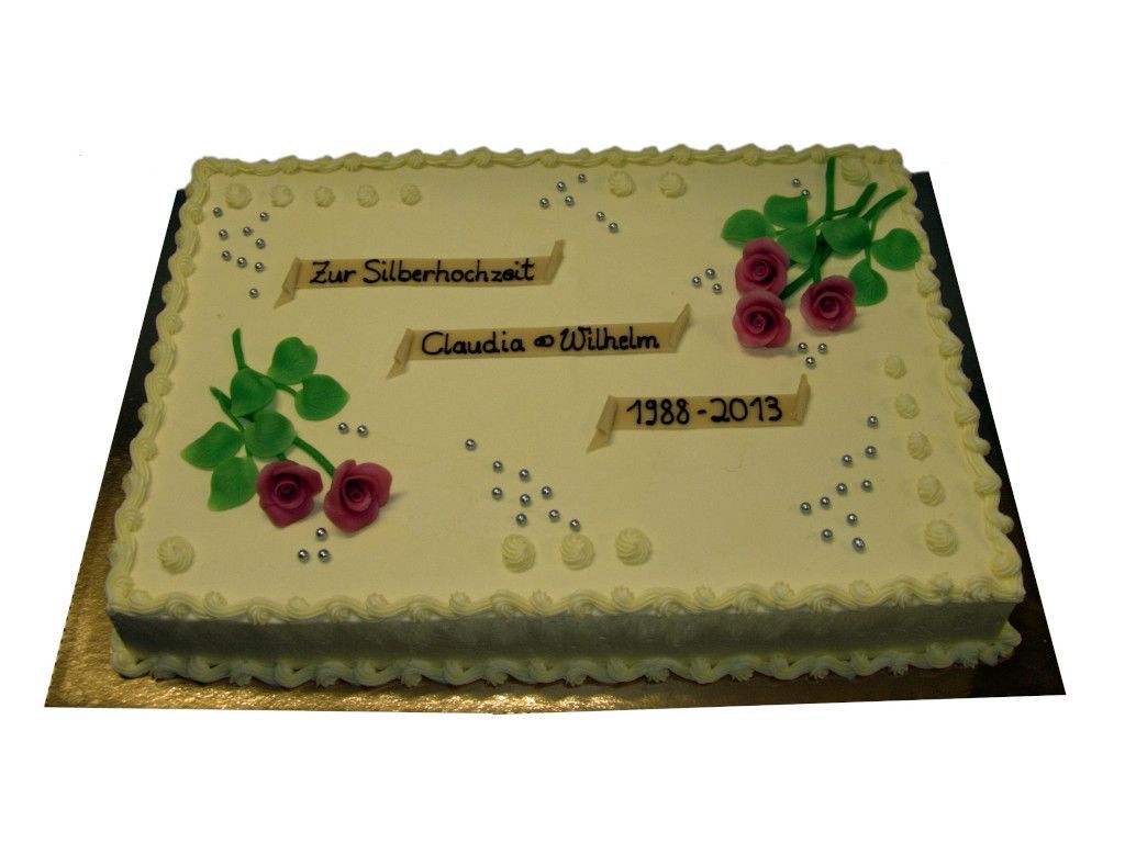 Vierecktorte mit Herz