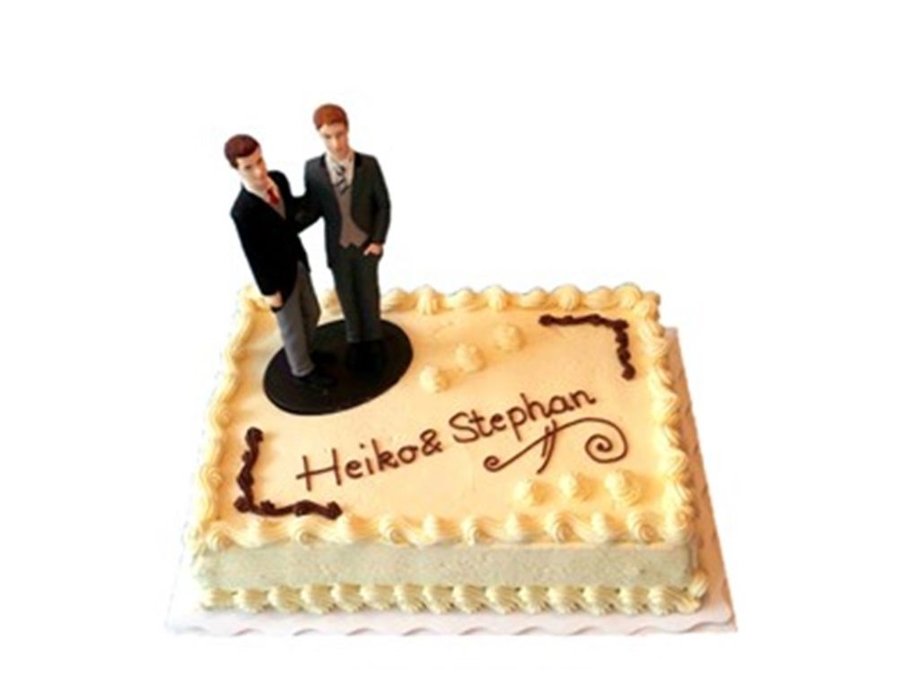 Vierecktorte zur Hochzeit