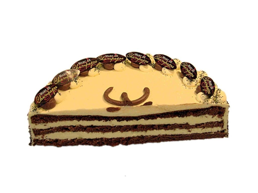 Champagnertorte, halb