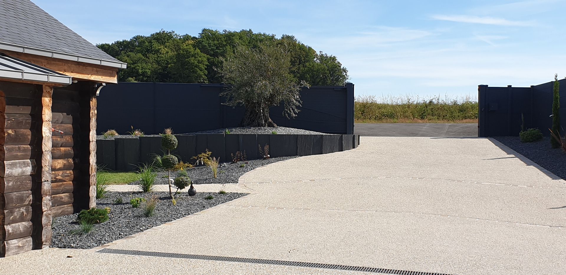 Photo d'un chemin d'accès de maison