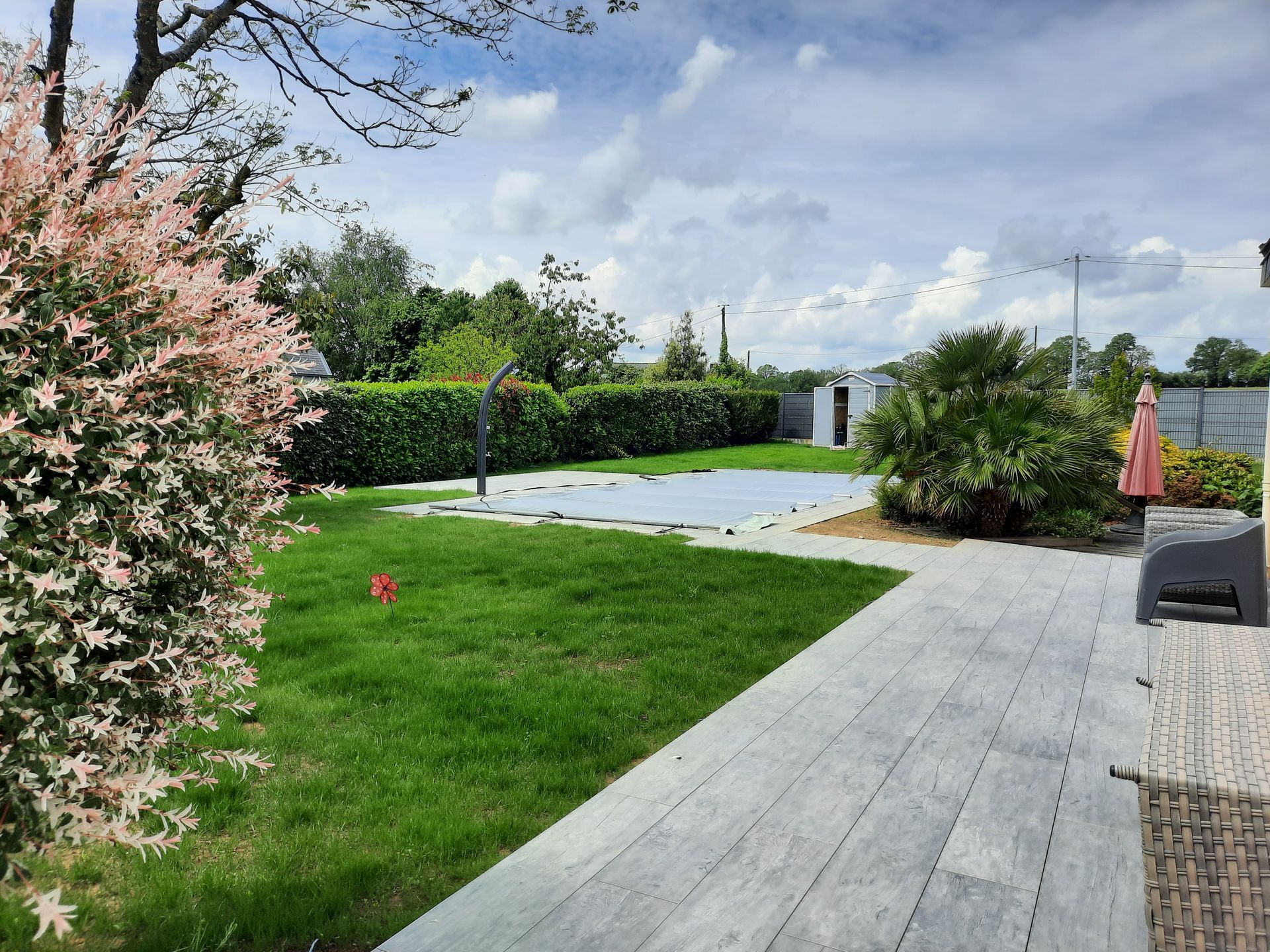 Photo d'une terrasse Tablon sur plots