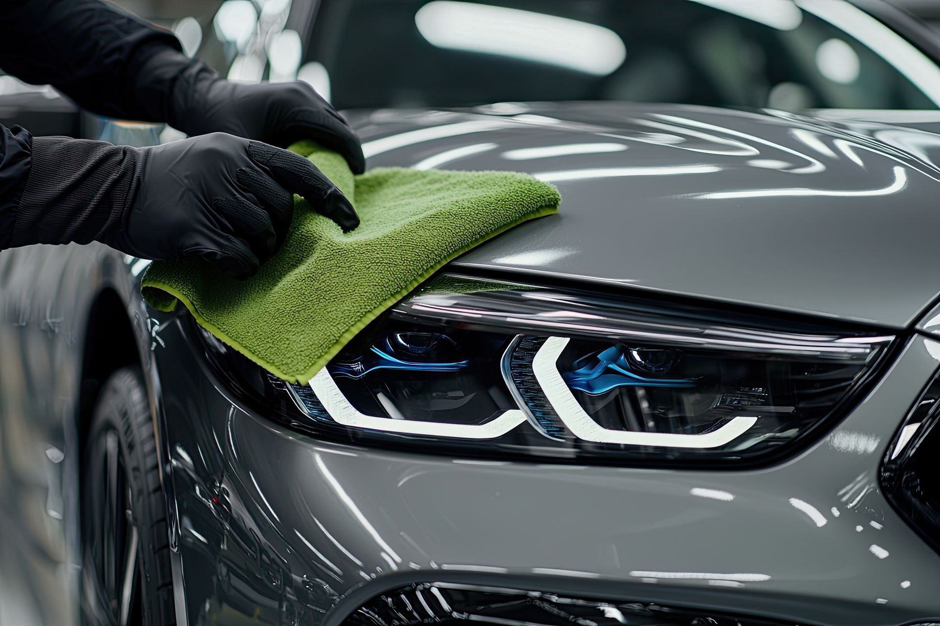 Des phares de voiture