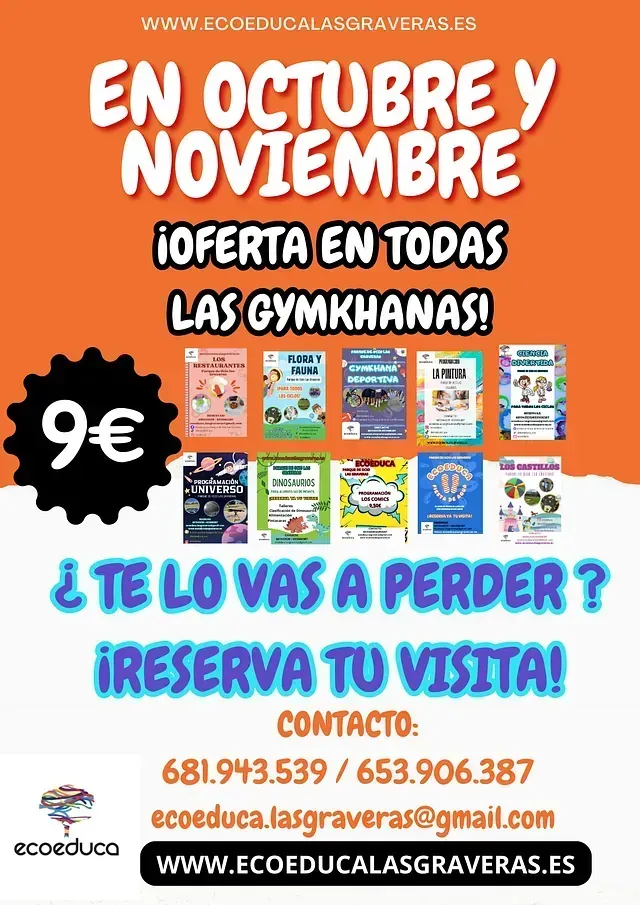 A spanish advertisement for a book called en octubre y noviembre