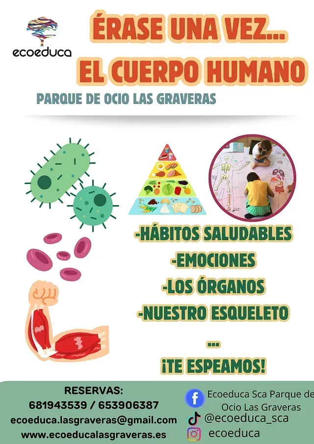 A poster that says erase una vez el cuerpo humano