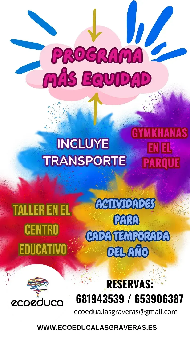 An advertisement for a program called programa mas equidad