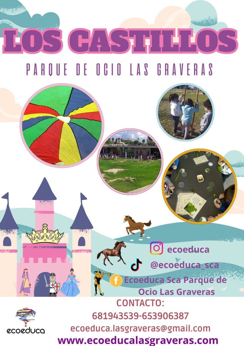 A poster for los castillos parque de ocio las braveras