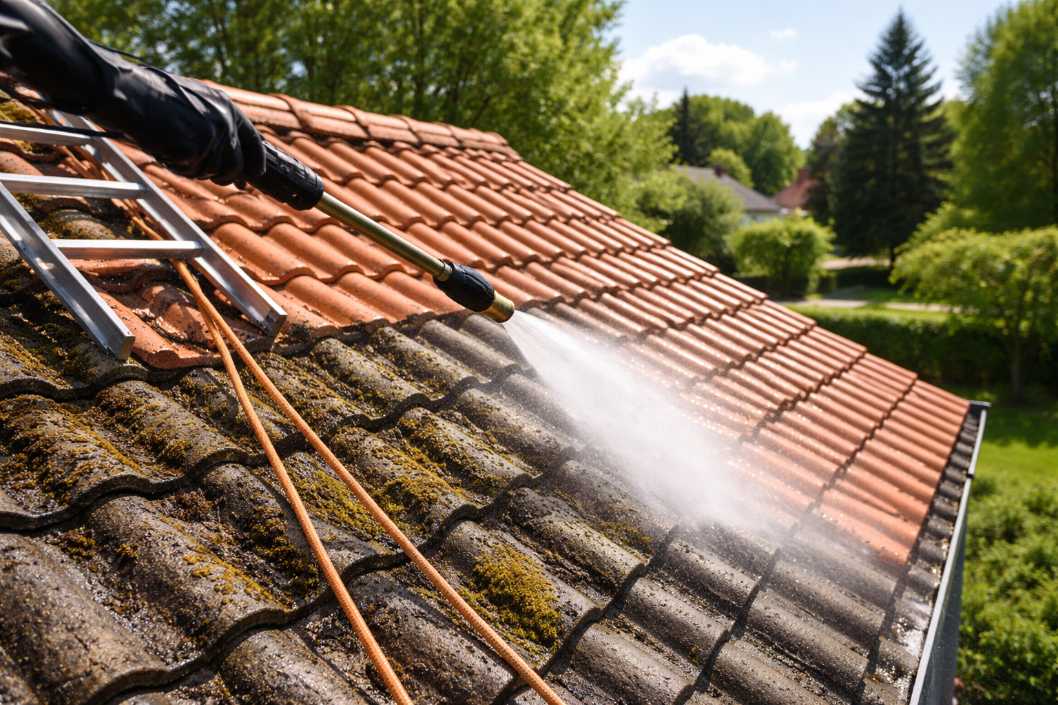 Nettoyage de toiture