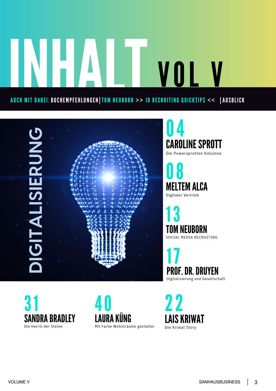 Ein Zeitschriftencover mit einer Glühbirne darauf