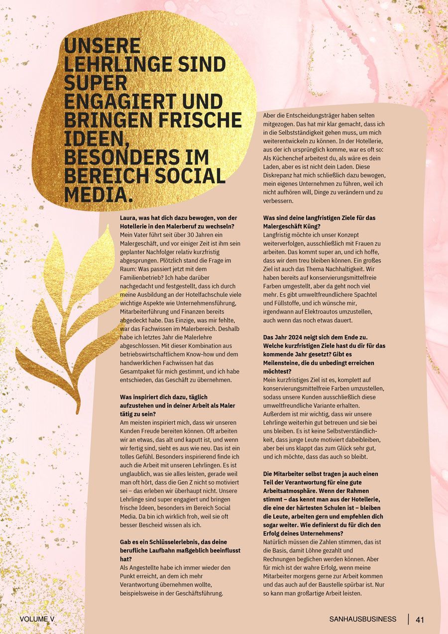 Eine Seite einer Zeitschrift mit einem Bild einer Pflanze darauf.