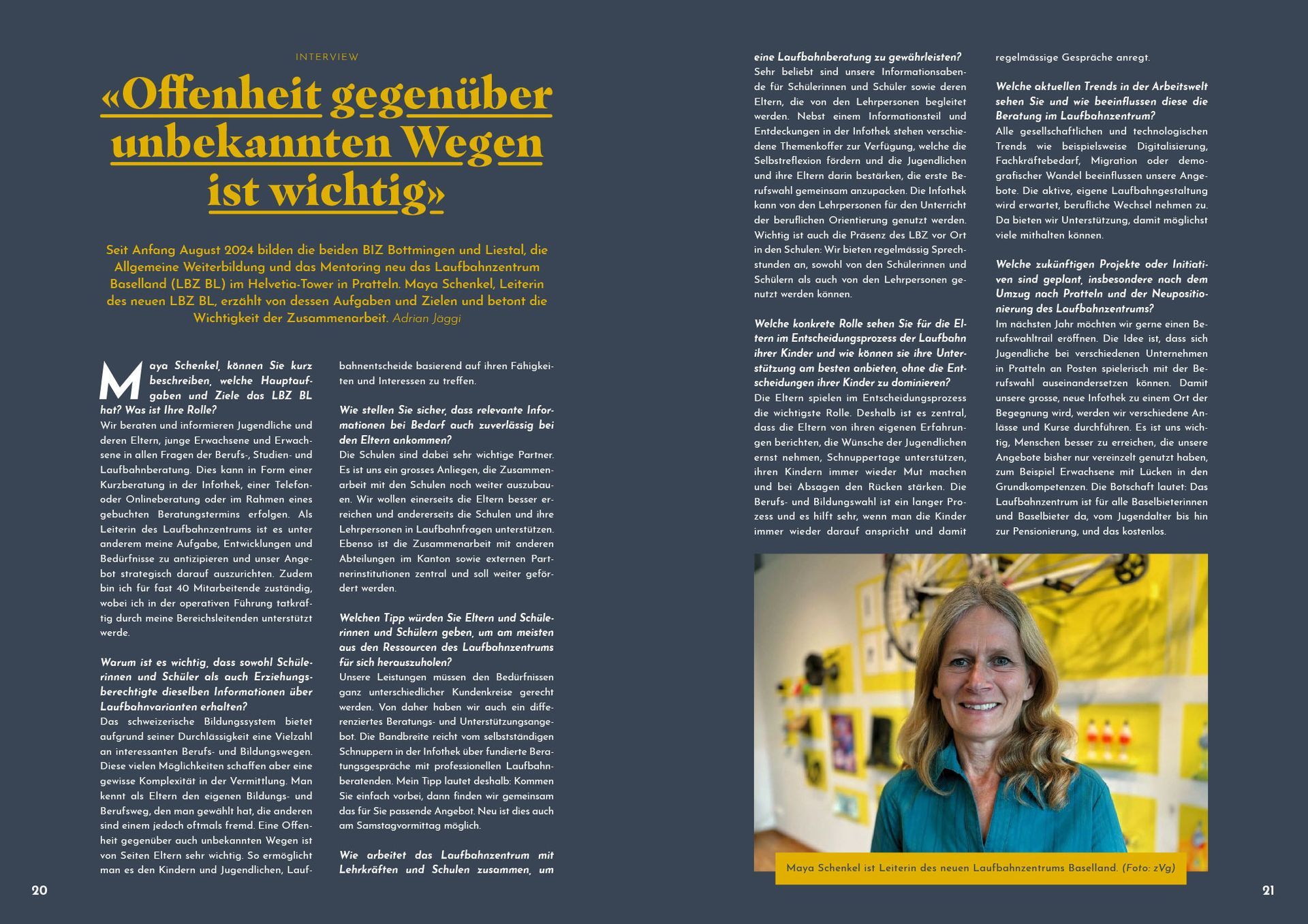 BASELLAND SKILLS | 
DAS MAGAZIN FÜR EINE STARKE BERUFSBILDUNG