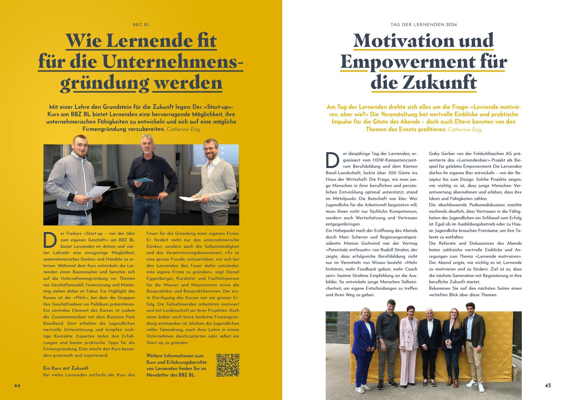 BASELLAND SKILLS | 
DAS MAGAZIN FÜR EINE STARKE BERUFSBILDUNG