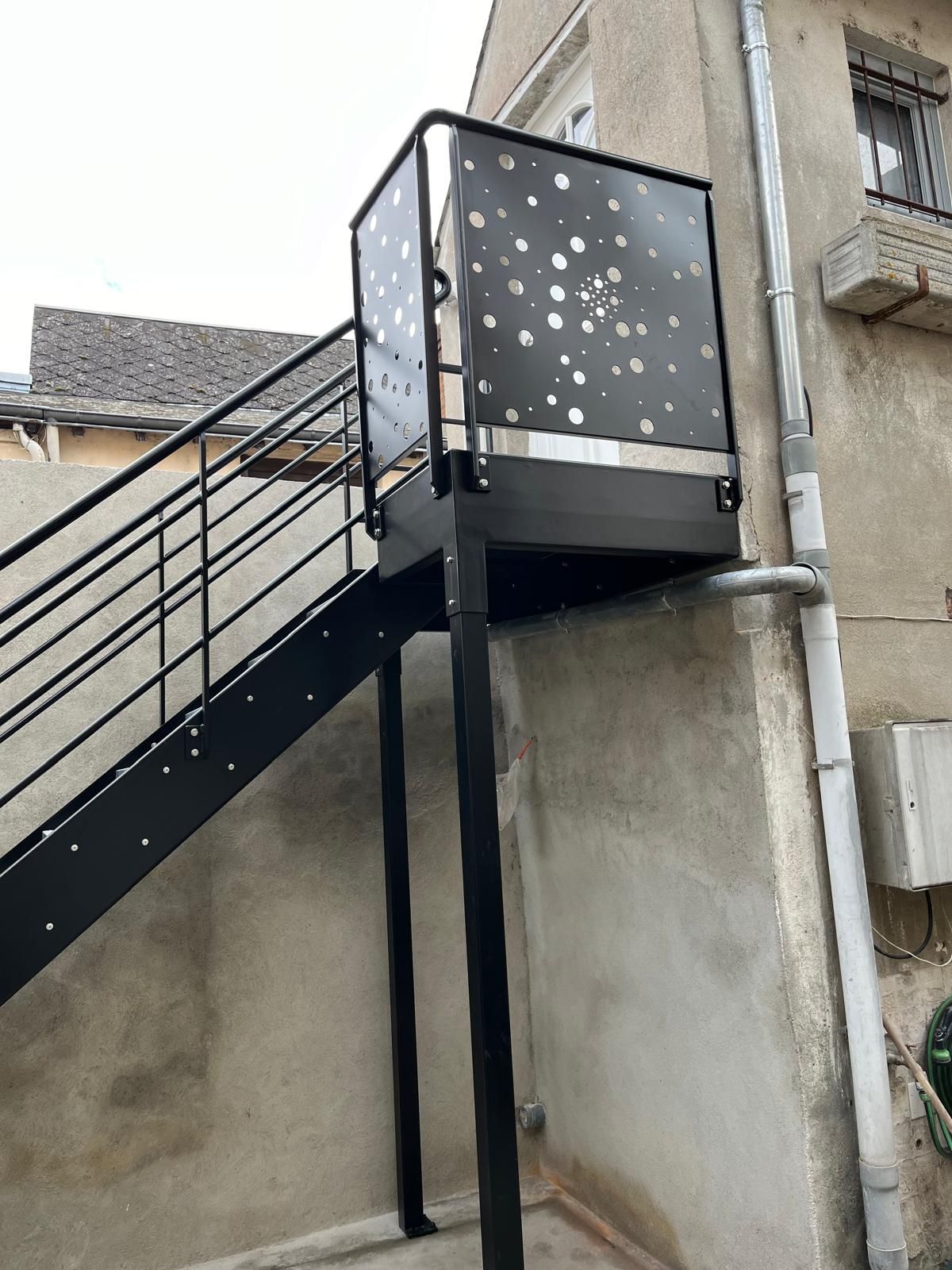 Création de garde-corps pour un fleuriste d'Orléans