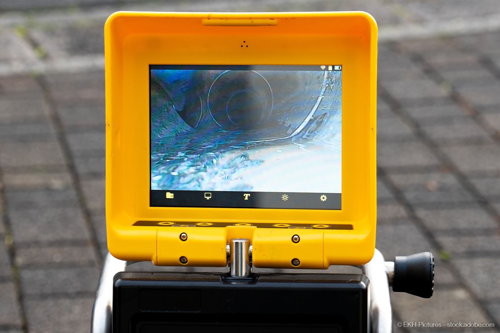 Rohrkamera von hinten