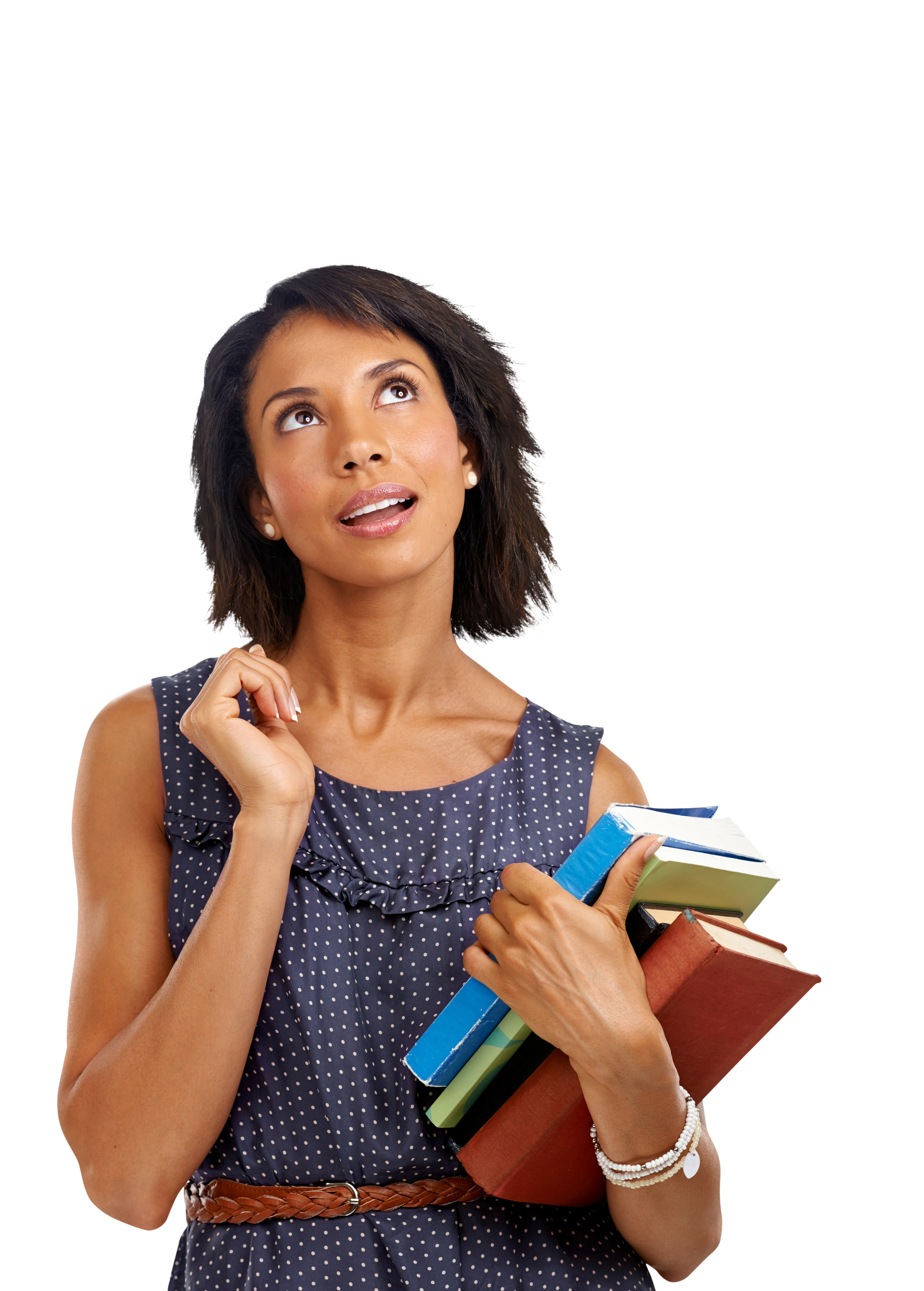 Femme qui a une idée
