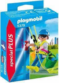 Figura de juguete Playmobil Special Plus con cometas, en embalaje azul.