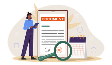 Concept de documents officiels.