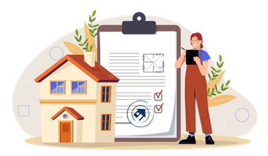 Concept d'un permis de construire.