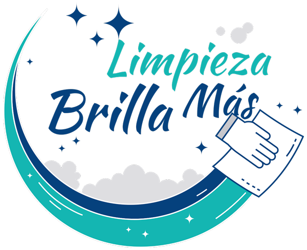 Un logotipo para limpieza brilla mas con una mano sosteniendo un paño.