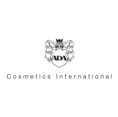 Ein schwarz-weißes Logo für Ada Cosmetics International