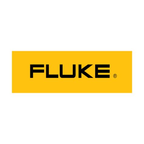Das Fluke-Logo ist gelb und schwarz auf weißem Hintergrund.
