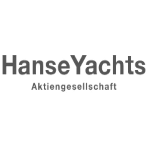 HanseYachts Aktiengesellschaft logo in gray text on a white background.
