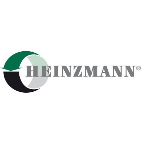 Das Logo von Heinzmann ist ein schwarz-weiß-grüner Kreis.