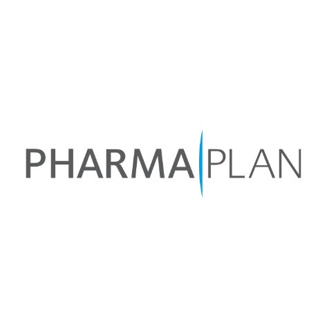 Das Logo von Pharma Plan befindet sich auf weißem Hintergrund.