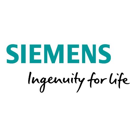 Siemens Ingenuity for Life-Logo auf weißem Hintergrund