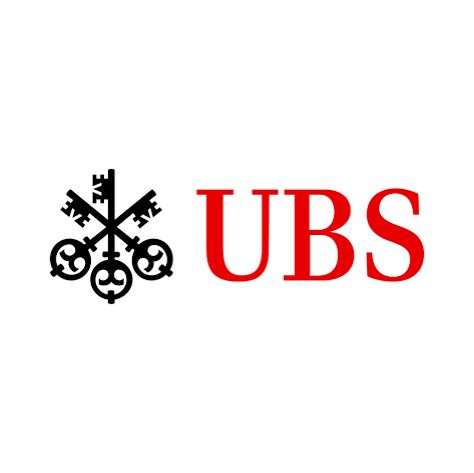 Das UBS-Logo ist rot und schwarz und zeigt Schlüssel.