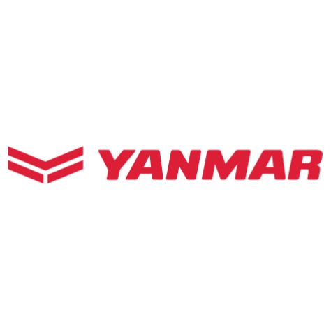 Ein Yanmar-Logo auf weißem Hintergrund