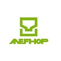 Un logotipo verde con la palabra aefhop sobre un fondo blanco.