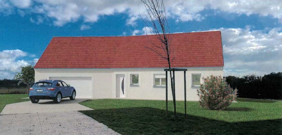 Plan de maison avec voiture