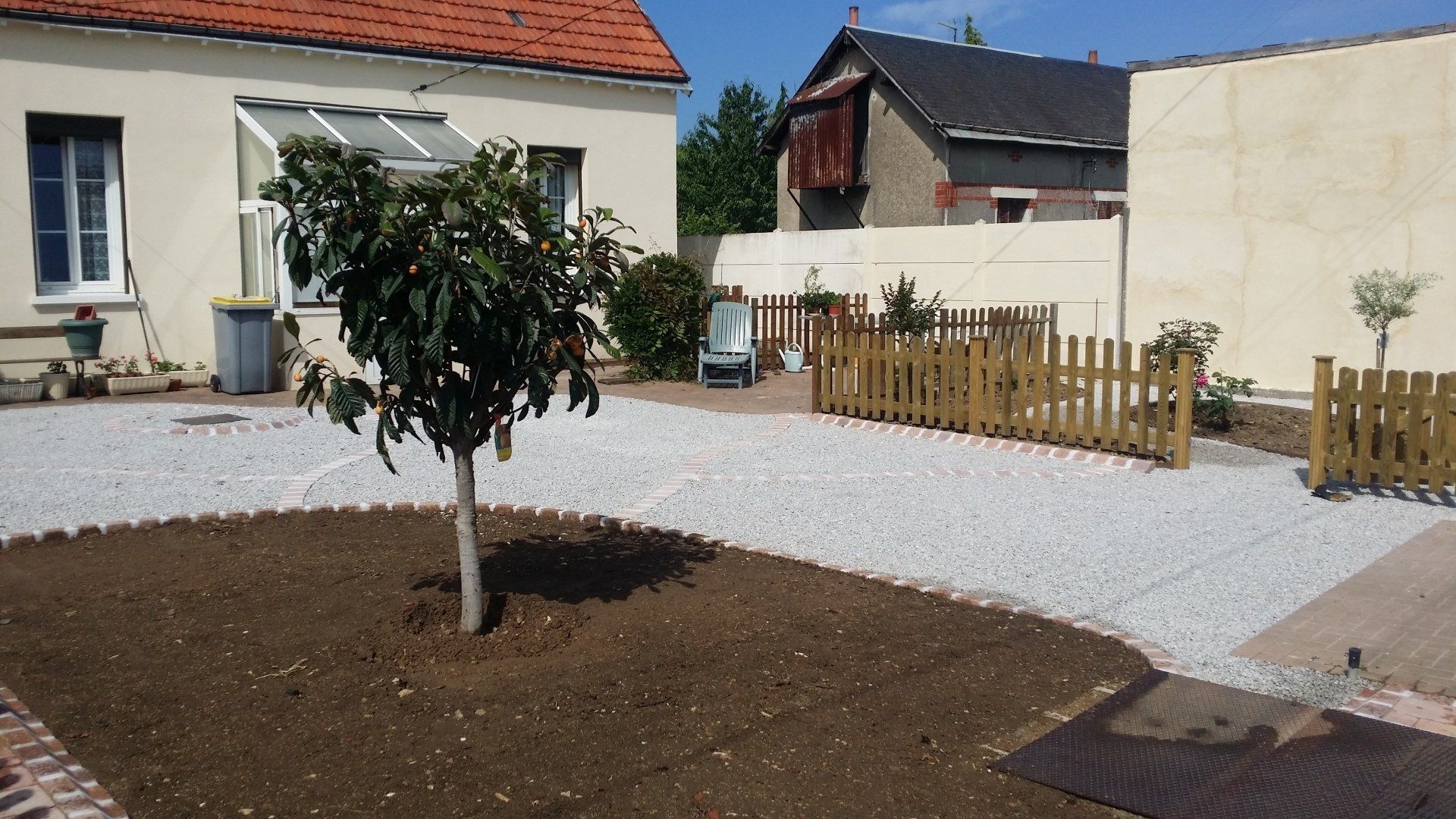 Création d'un espace jardin