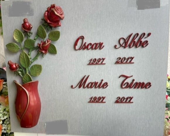 Plaque commémorative d'Oscar Abbé