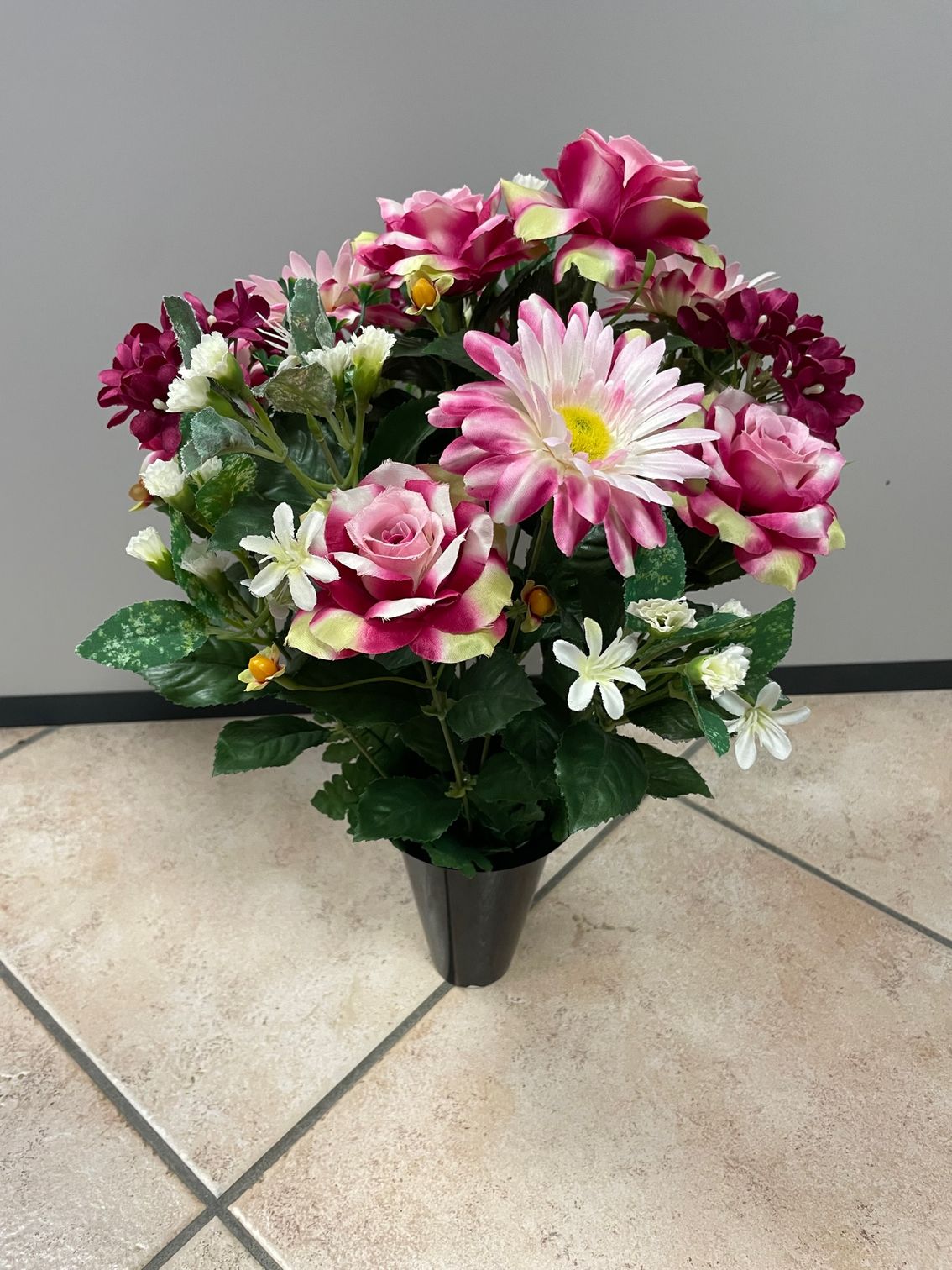 Bouquet de roses multicolores